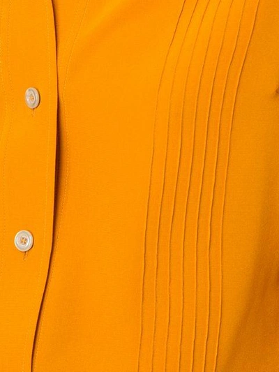 Shop Gucci Pointed Collar Shirt In Orange