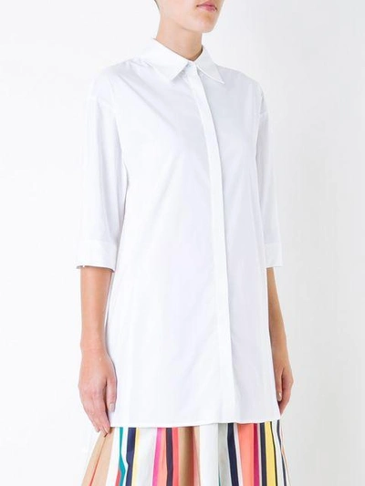 Shop Alice And Olivia 'camron' Shirt In White