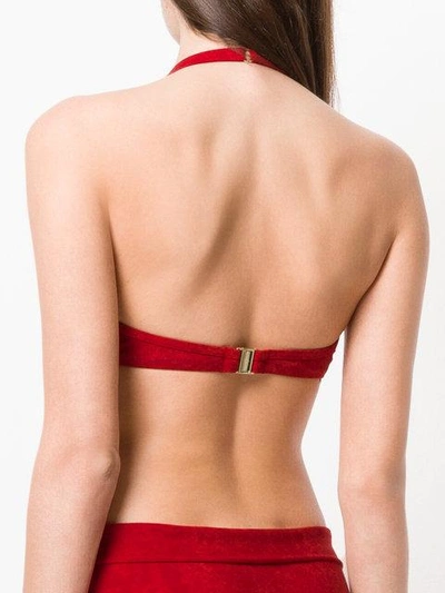 Shop Marlies Dekkers Puritsu Push-up Bikini Bottom In Red