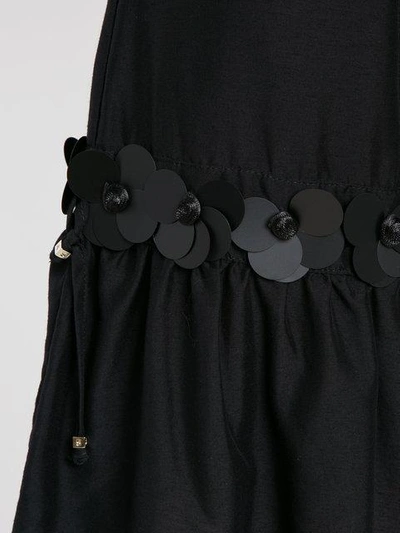 Shop Amir Slama Embellished Straight Dress In Black