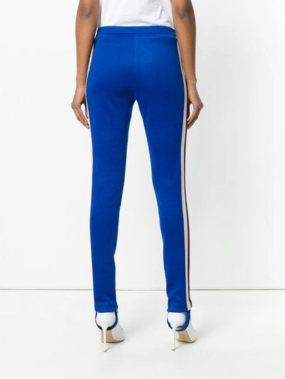 Shop Gucci Striped Leggings - Blue