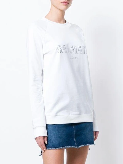 printed logo sweatshirt