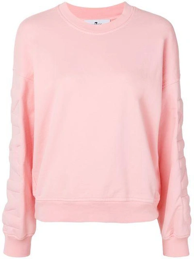 Shop 7 For All Mankind Logo Sweatshirt In Pink