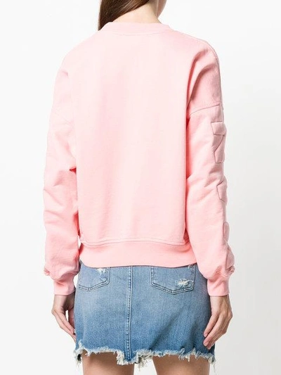 Shop 7 For All Mankind Logo Sweatshirt In Pink