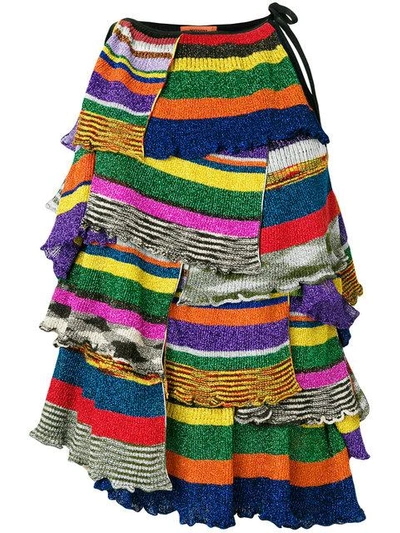 Shop Missoni Patchwork Layered Vest Top - Multicolour