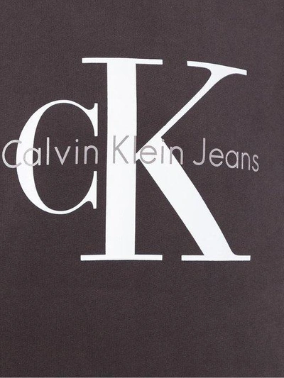 Shop Calvin Klein Jeans Est.1978 Ck Jeans Logo Print Sweatshirt - Grey