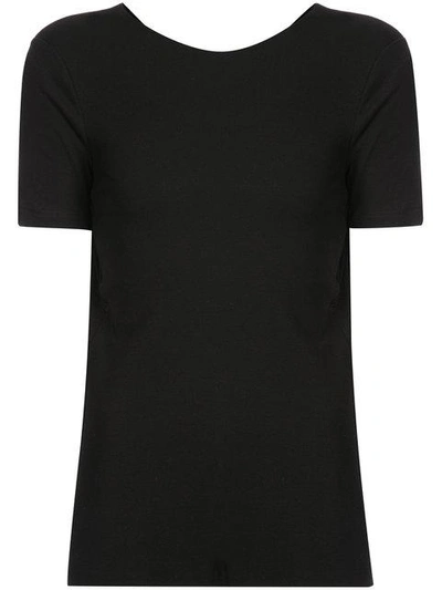 Shop Rosetta Getty Backless T-shirt - Black