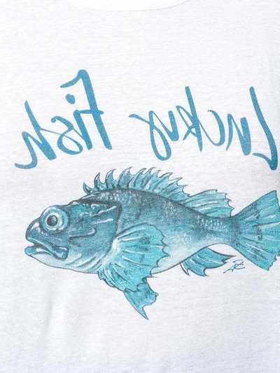Shop Antonia Zander Fish Print T-shirt - White