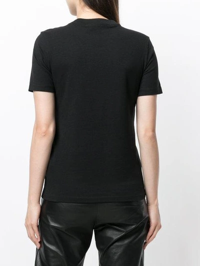 Shop Adidas Originals Trefoil Print T-shirt In Black