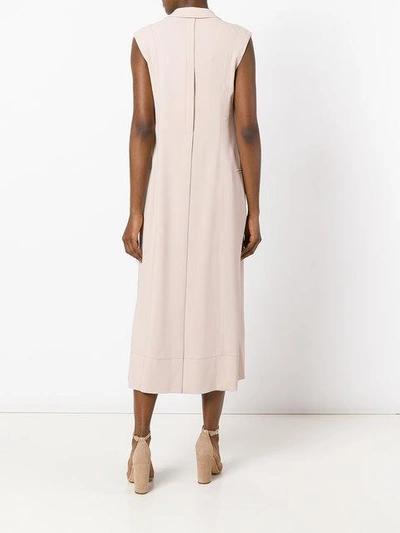 Shop Calvin Klein Collection Long Waistcoat In Pink