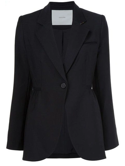 Shop Adam Lippes Single Button Blazer In Black