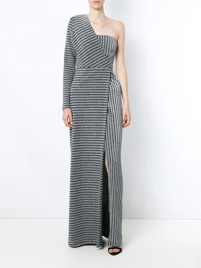 Shop Tufi Duek One Shoulder Gown - Metallic