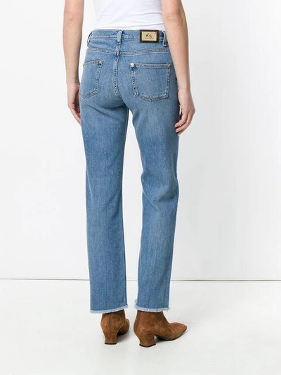 Shop Etro Casual Straight-leg Jeans In Blue