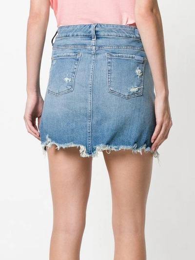 Shop 7 For All Mankind Frayed Hem Denim Skirt