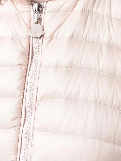 Shop Moncler Puffer Vest In Pink