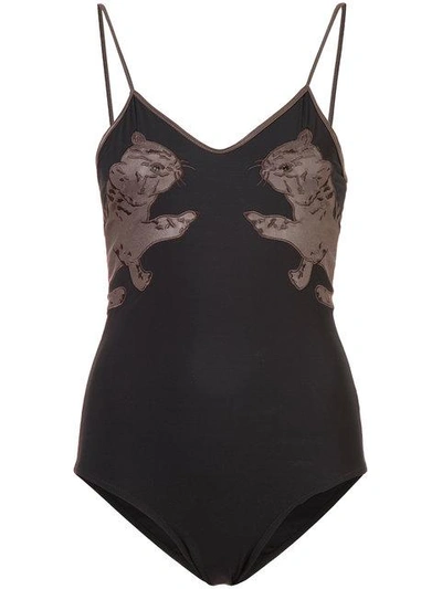 Shop Morgan Lane Theodora Swimsuit In Black