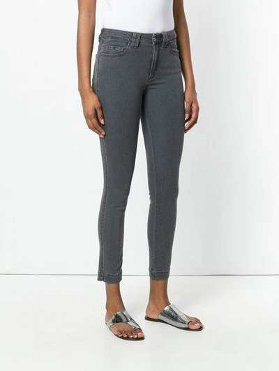 Shop D-exterior Cropped Trousers In Grey