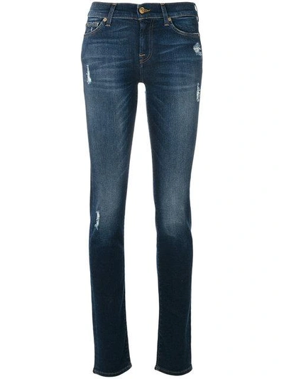 Shop 7 For All Mankind Roxanne Jeans In Blue