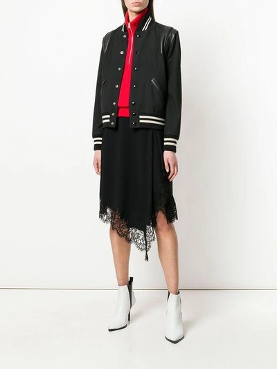Shop Givenchy Lace Trim Handkerchief Skirt