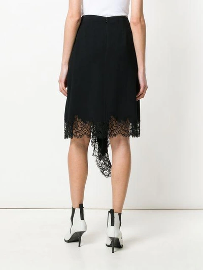 Shop Givenchy Lace Trim Handkerchief Skirt