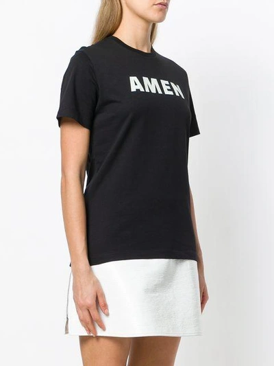 Shop Amen T-shirt Mit Logo-print In Black