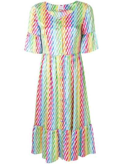 Shop Ultràchic Striped Shirt Dress In Multicolour