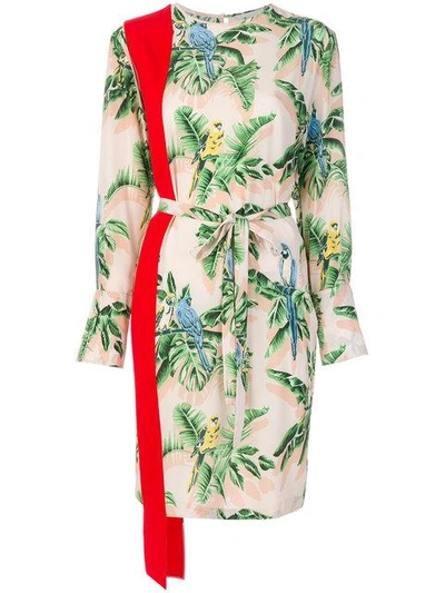 Shop Stella Mccartney Paradise Midi Dress In Multicolour