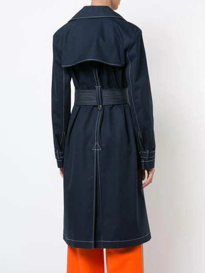 Shop Diane Von Furstenberg Belted Trench Coat