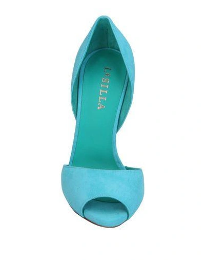 Shop Le Silla Pump In Turquoise