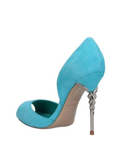 Shop Le Silla Pump In Turquoise