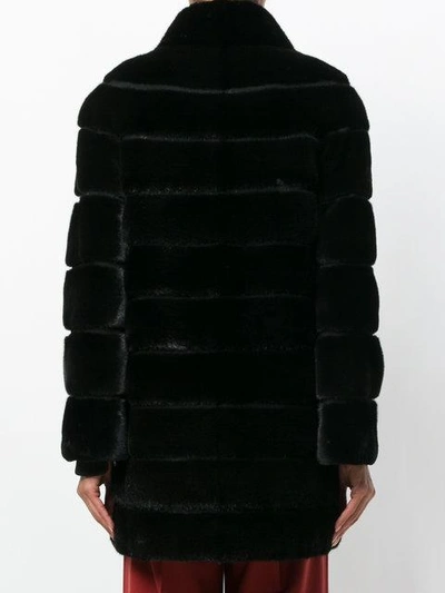Shop Liska Cheyenna Coat In Black