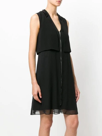 Shop Karl Lagerfeld Sleeveless Tuxedo Dress