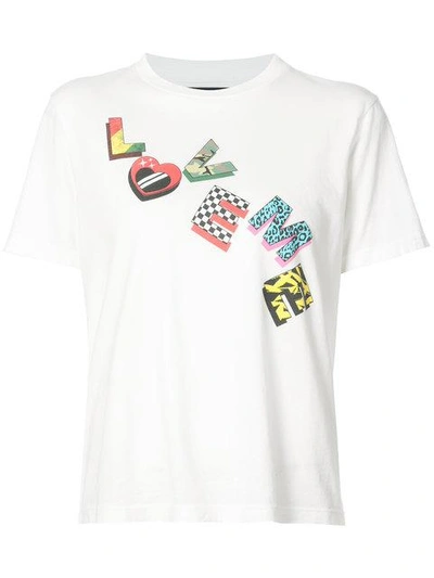 Shop Amiri Love Me Not Printed T In White