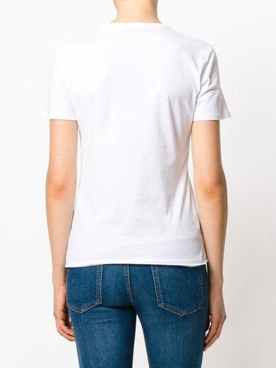 Shop Alexander Mcqueen Embroidered Appliqués T-shirt - White