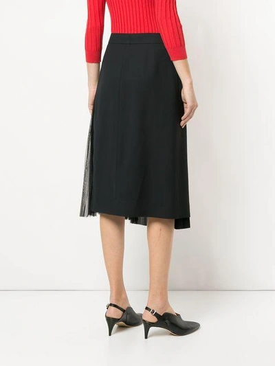 Shop Cyclas Layered Asymmetric Skirt - Black