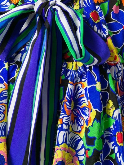 Shop Msgm Printed Sleeveless Blouse - Multicolour