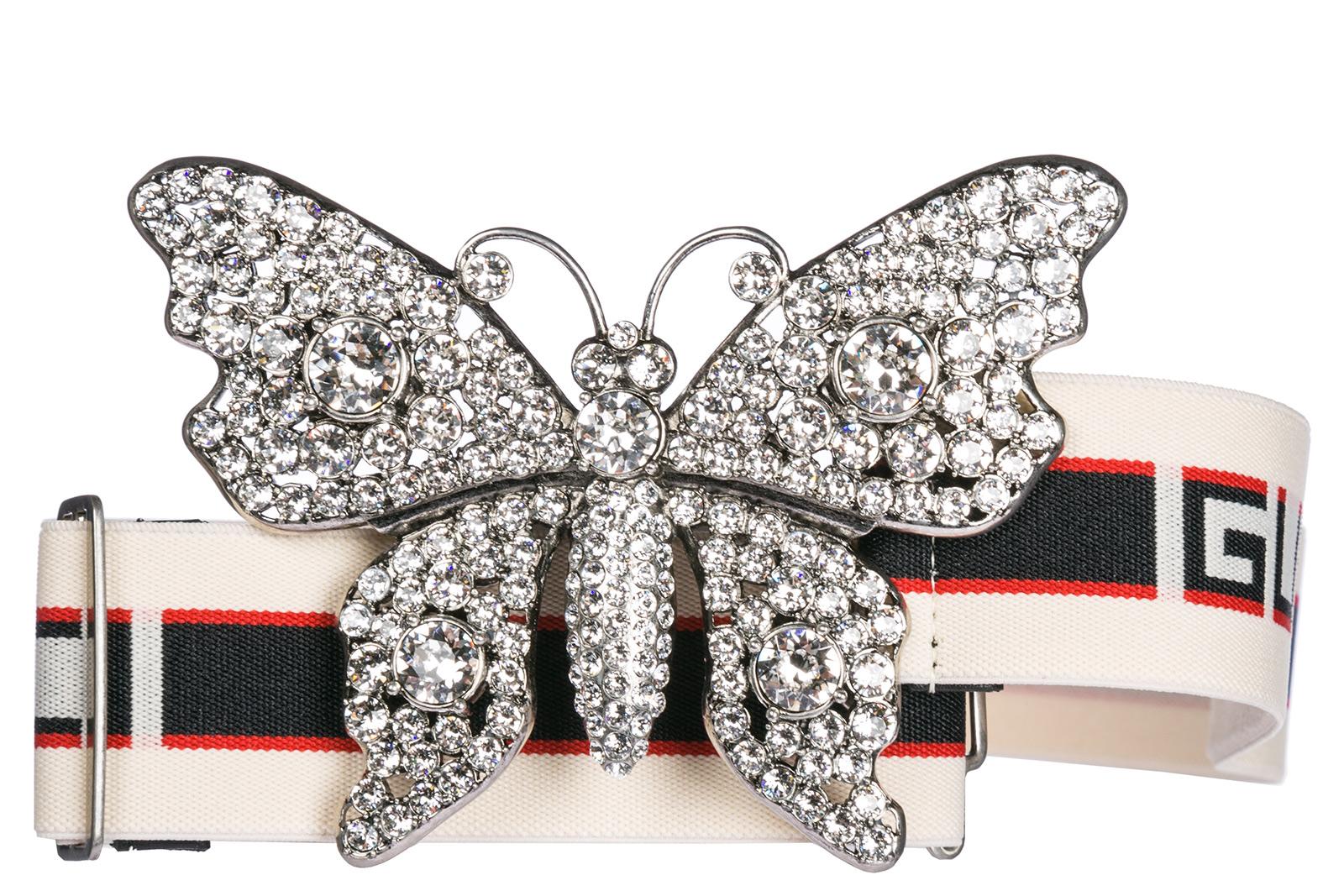 gucci women's butterfly belt