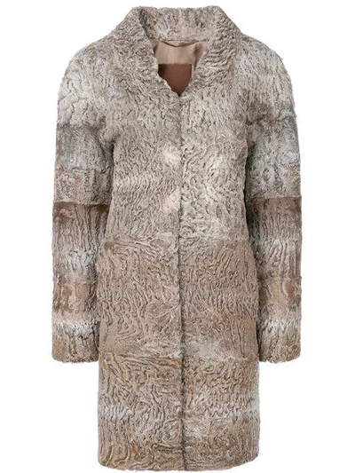 Shop Liska Beatrice Coat In Brown