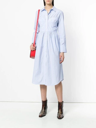 Shop Alexa Chung Striped Design Dress - Blue