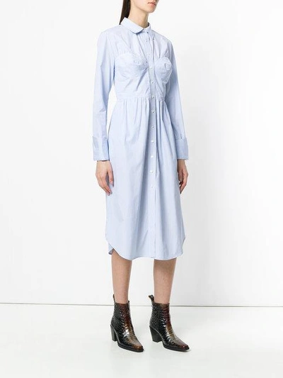 Shop Alexa Chung Striped Design Dress - Blue