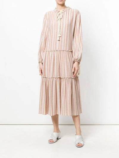 Shop See By Chloé Micro Pleated Dress - Multicolour