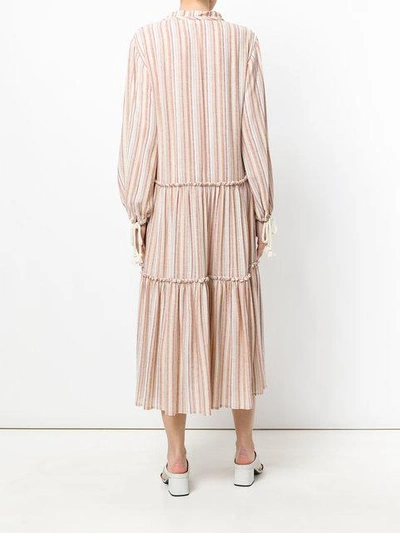 Shop See By Chloé Micro Pleated Dress - Multicolour