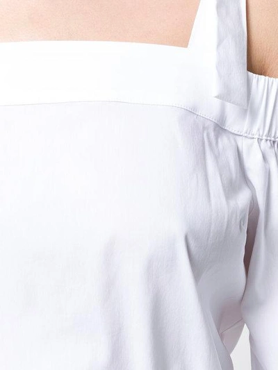 Shop Michael Kors Cold Shoulder Top In White