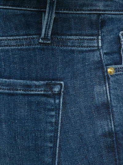 Shop Frame Cropped Skinny Jeans In Blue