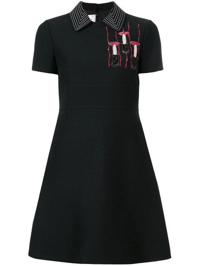 Shop Valentino Embroidered Chest Dress