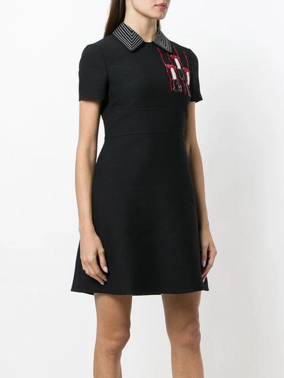 Shop Valentino Embroidered Chest Dress