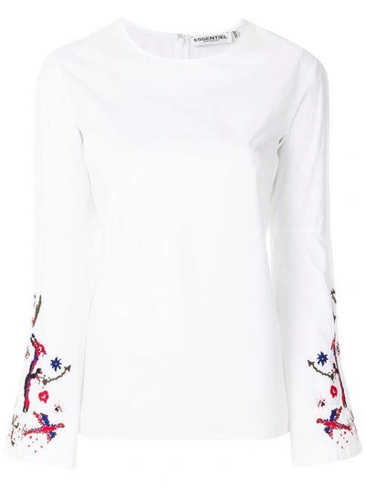 Shop Essentiel Antwerp Contrast-sleeve Blouse