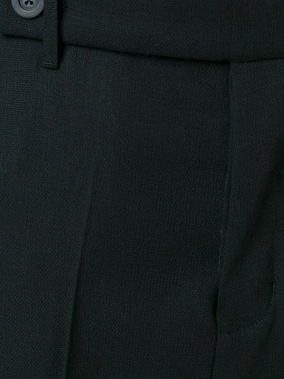 Shop Rick Owens Cropped Trousers - Black
