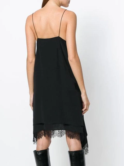 Shop Iro Lace Trim Dress - Black