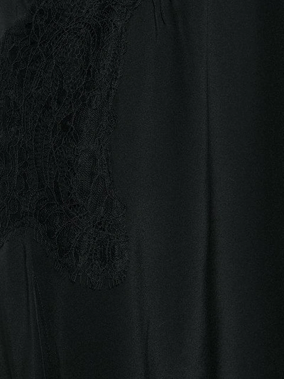 Shop Iro Lace Trim Dress - Black